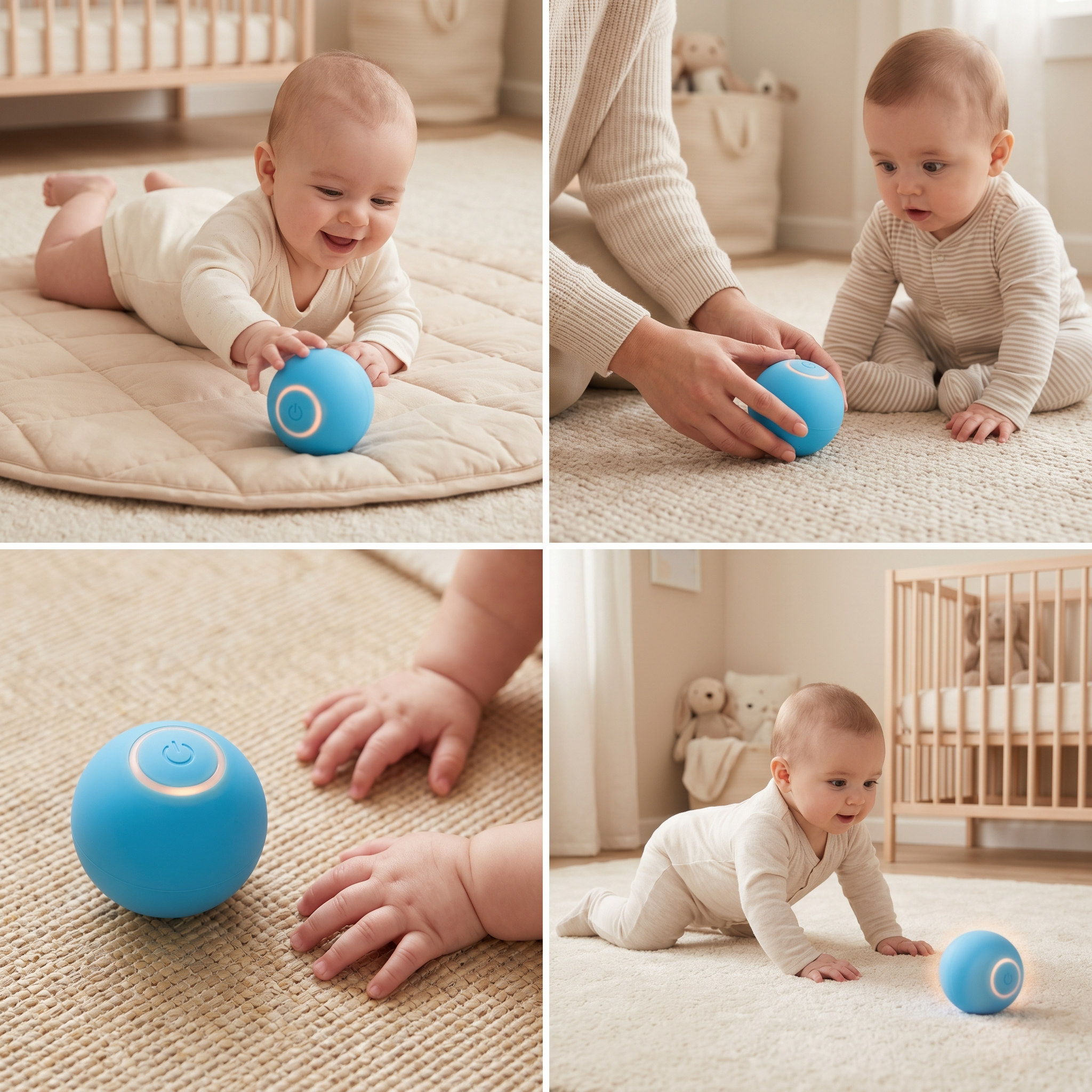 Baby reaching toward the Smart Ball