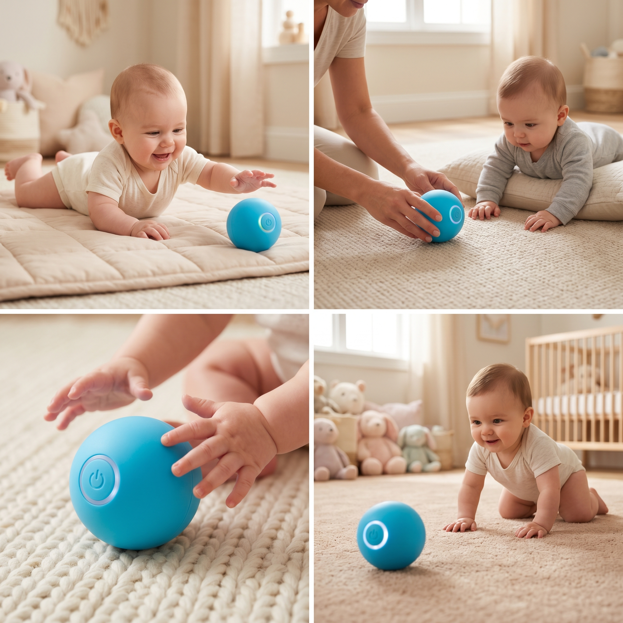 Baby Smart Ball during tummy time